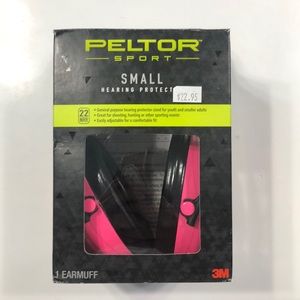 Pink ear protection headphones size small